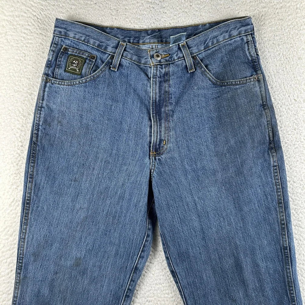 Cinch Jeans Mens 33x30 Relaxed Fit Straight Leg Denim Cinch Western Green Label